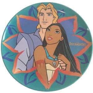 Vintage Pocahontas Plate John Smith